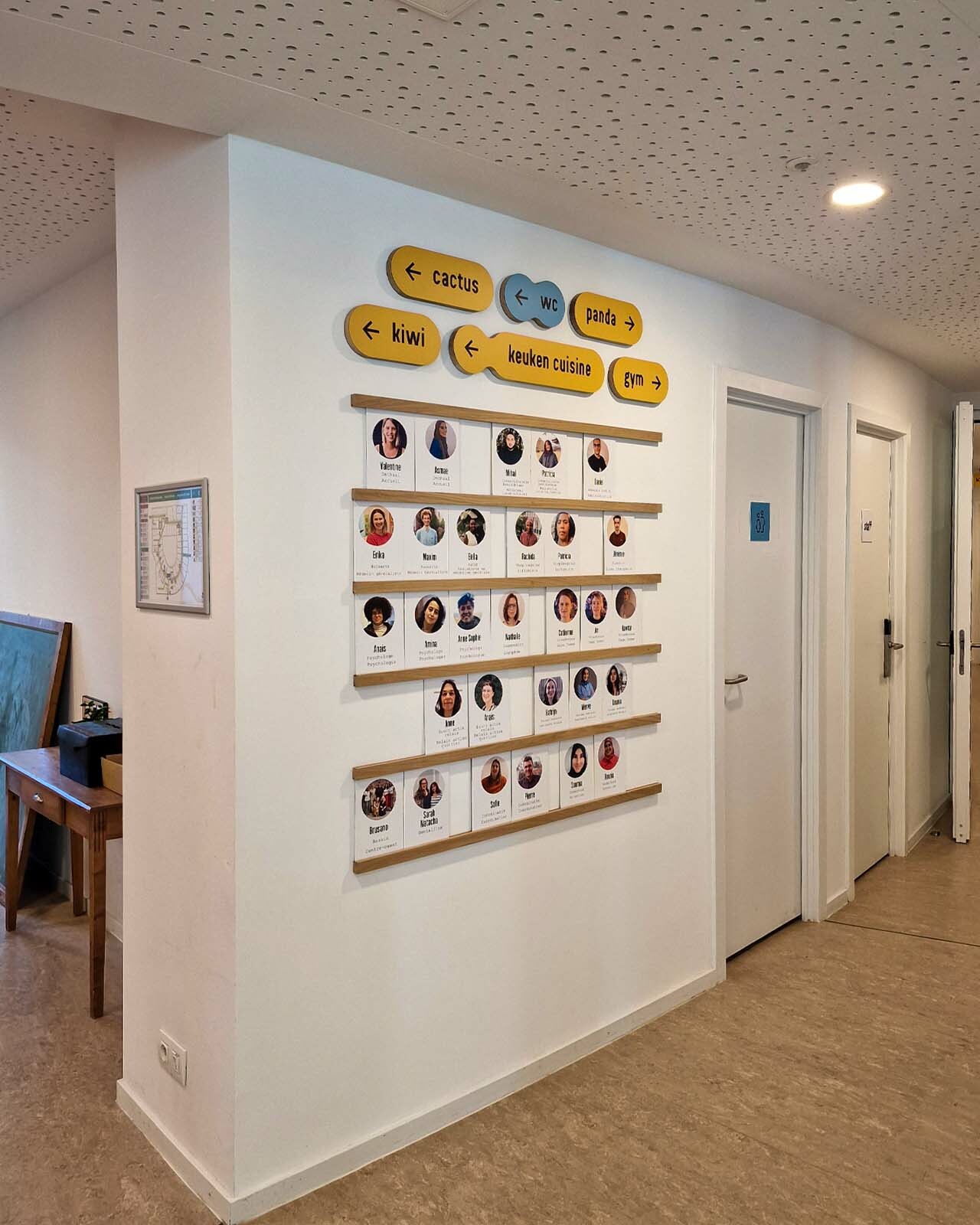 Signalétique sur mur