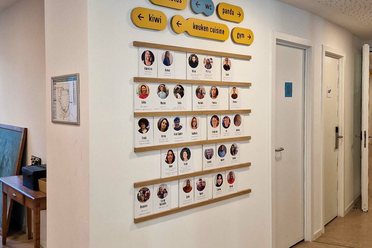 Signalétique sur mur