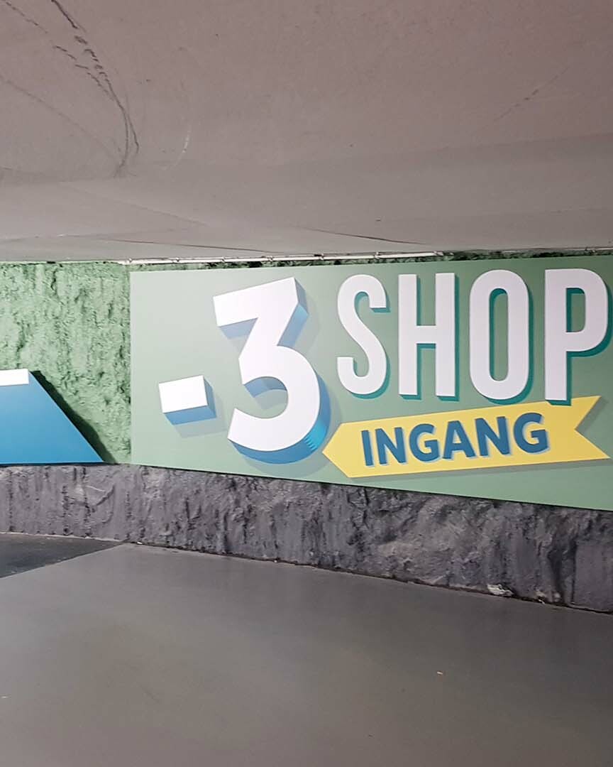 Signalétique sur mur